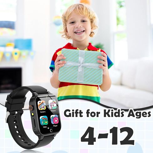 Smart Watch for Kids, with 26 Puzzle Games, Touch Screen, HD Camera, Alarm Clock, Toys for Ages 4-12 Years Old.Birthday Gift for Boys Girls (Blue) in Saudi Arabia