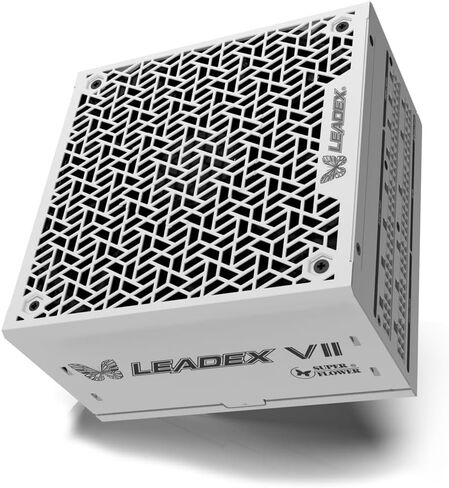 Super Flower Leadex VII XG 1300W 80+ Gold, Cybenetics Platinum, Full Modular, ATX 3.1 & PCIe 5.0, W/12VHPWR Cable (2x8pin - 16pin Native Cables), Power Supply, FDB Fan, SF-1300F14XG, Black Version in Kuwait