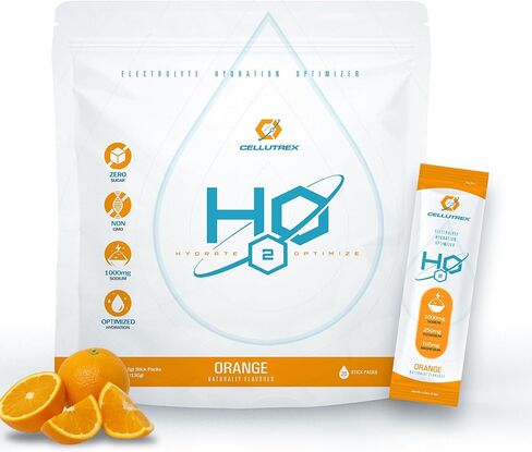 Cellutrex® H2O Electrolytes - Variety Pack - Zero Sugar Salt Hydration Packets, Additive-Free, Non-GMO Electrolytes Powder for Workouts, Fasting & More, 20 Easy-Open Sticks in Saudi Arabia