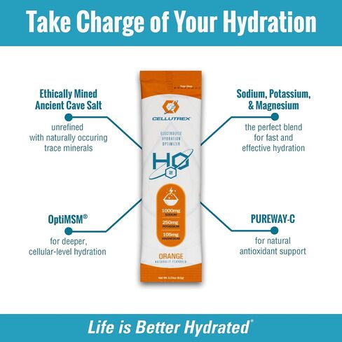Cellutrex® H2O Electrolytes - Variety Pack - Zero Sugar Salt Hydration Packets, Additive-Free, Non-GMO Electrolytes Powder for Workouts, Fasting & More, 20 Easy-Open Sticks in Saudi Arabia
