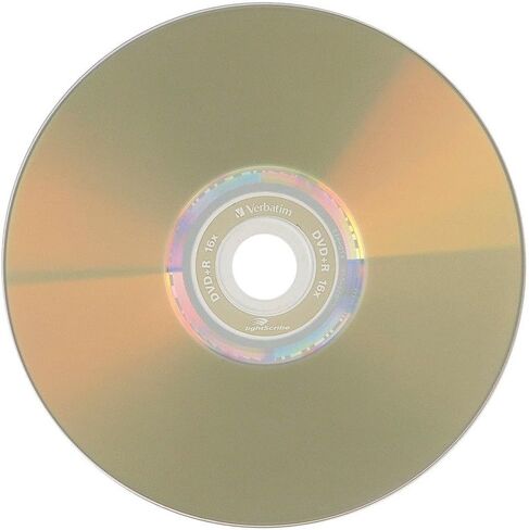 Verbatim 4.7 GB حتى 16x Lightscribe الذهب DVD DVD+R (10-DISC نفطة) 96943 in Saudi Arabia