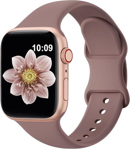 براءات الاختراع سبورت سيليكون نطاقات متوافقة مع Apple Watch Band 38mm 40mm 41mm 42mm 44mm 45mm 46mm 49mm للنساء الرجال ، حزام بديل للرياضة الناعمة لـ Iwatch Bands Series SE 10 9 8 7 5 4 3 2 1 Ultra in Kuwait