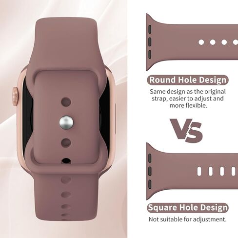 براءات الاختراع سبورت سيليكون نطاقات متوافقة مع Apple Watch Band 38mm 40mm 41mm 42mm 44mm 45mm 46mm 49mm للنساء الرجال ، حزام بديل للرياضة الناعمة لـ Iwatch Bands Series SE 10 9 8 7 5 4 3 2 1 Ultra in Kuwait