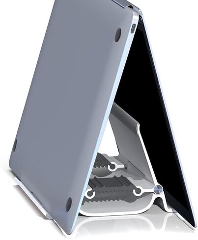 DREWCHAN Vertical Laptop Stand for Desk, Laptop Stand Holder Gravity Locking Stand Laptop Base Space Saving 3 in 1 Suitable for All MacBooks and laptops（Black） in Saudi Arabia