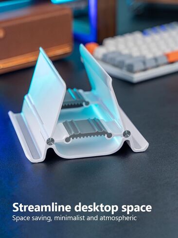 DREWCHAN Vertical Laptop Stand for Desk, Laptop Stand Holder Gravity Locking Stand Laptop Base Space Saving 3 in 1 Suitable for All MacBooks and laptops（Black） in Saudi Arabia