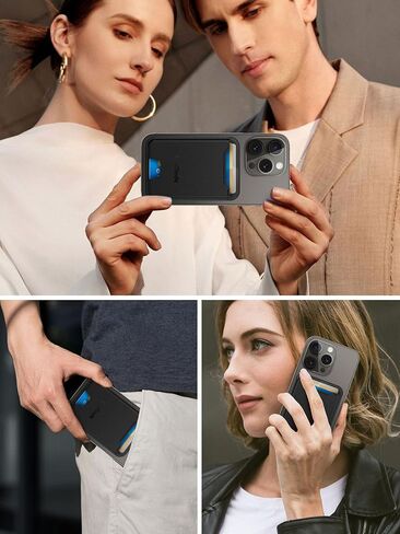 TopMade for MagSafe Wallet with Finder Tracker Works with Apple Find My App, Magnetic Wallet with GPS Tracker Card Holder for iPhone 16 15/14/13/12 Leather RFID Bloking Fit 4 Cards, Midnight Black in Kuwait