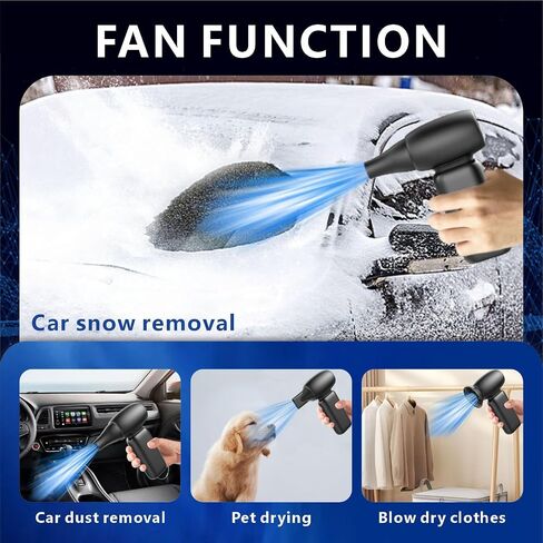Compressed Air Duster, 3 Adjustable Mini Air Blower 150000 RPM Jet Blower 8000mAh Electric Air Duster for Computer Keyboard Car, Rechargeable Cordless Turbo Fan Replace Compressed Air Canned in Saudi Arabia