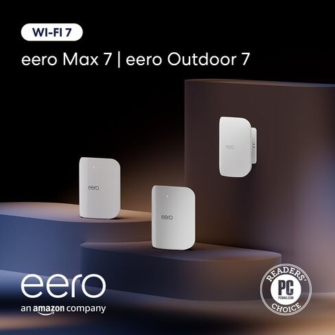 Amazon eero Max 7 (3-pack) with Amazon eero Outdoor 7 (1-pack) mesh wifi system in Kuwait