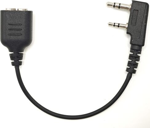 K1 to M1 Adapter Cable Compatible with BaoFeng BTECH UV-5R Kenwood 2-PIN Radios NX-1200 NX-1300 NX-P1200 to Motorola M (K1 to M1) in Kuwait