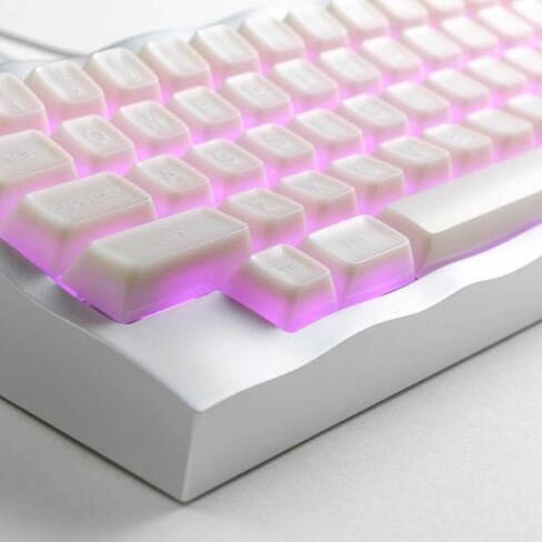 Jade Keycaps 160 مفاتيح Double Shot PBT Keycaps RSA ملف تعريف شفاف من خلال Keycaps Custom keycap مجموعة مع Split/7U الفضائية لأليس/61/64/68/84/87/100/104/108 لوحة مفاتيح ميكانيكية in Kuwait