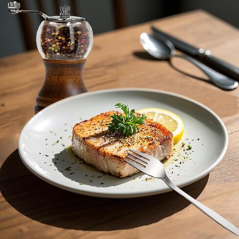 مجموعة مطحنة الفلفل، مطحنة يدوية كلاسيكية على شكل مصافحة يدوية، قطعة واحدة - 6 بوصات، مادة أكريليك EP، شفرات سيراميك مع مطحنة خشنة قابلة للتعديل، استمتع بأفضل أملاح البحر والفلفل المطحون الطازج والتوابل المختلفة in Kuwait