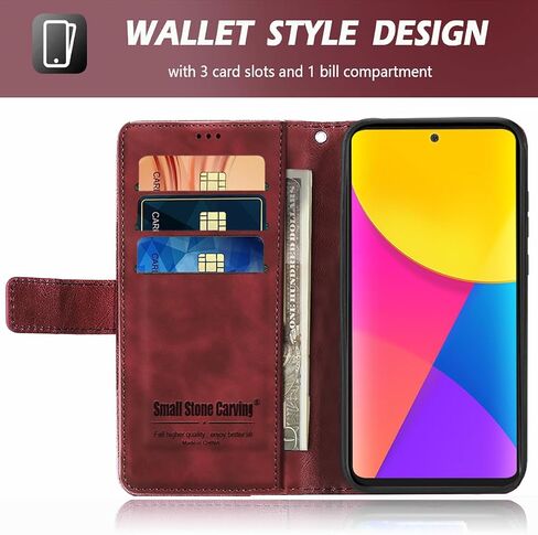 Wallet Case for Samsung Galaxy S25 Ultra, with Card Slot & Kickstand, Shockproof PU Leather Magnetic Full Protective Flip 25 25Ultra S25Ultra 5G Phone Cover, Black in Saudi Arabia