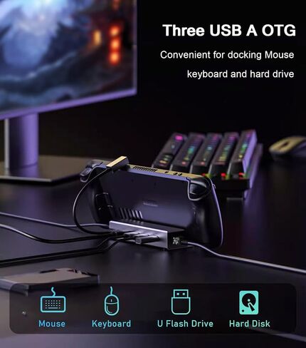 vienon USB C to HDMI Adapter for Monitor, 4K HDMI to USB C Laptop Docking Station, Thunderbolt 3/4 Compatible with MacBook Pro/Air,Galaxy S8 to S23, iPhone 15/16, iPad Pro, iMac, Surface in Saudi Arabia