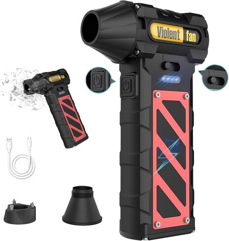 Electric Air Duster-Compressed Air Duster,60mph Wind Stepless Speed Canned Air for PC/Compute/Electronics/Home&Car Cleaning, 150000RPM Air Blower to Spray Air Can Dust Off Keyboard Cleaner (Yellow) in Saudi Arabia