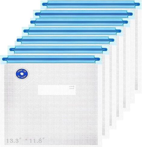 Vacuum Sealer Bags for Food - 14PCS Matched Food Storage Bags compatible with Our Vacuum Sealer Machine, Two Sizes for Food Preservation & Fresh (Transparent) in Saudi Arabia