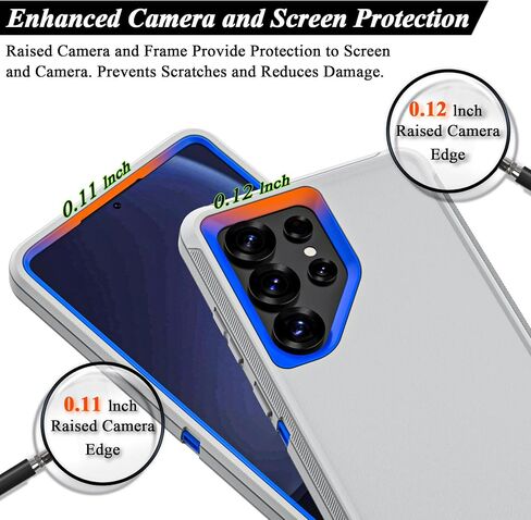 Compatible with Samsung Galaxy S25 Ultra Case, with Belt Clip Holster Heavy Duty Rugged Shockproof Full Body Protection Kickstand Cover for Samsung Galaxy S25 Ultra Phone (Black) in Saudi Arabia