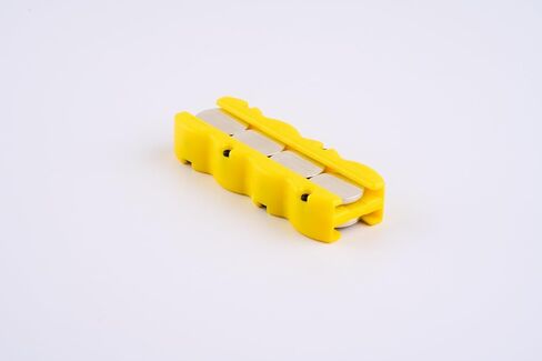 Magnetic Button Battery Caddy, Holds 8 Batteries (Not Included) (Orange) in Saudi Arabia