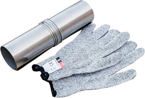 Titanium/Stainless Steel Rollable Chimney Pipe, Lightweight and Portable, DIY Folding Chimney for Hot Tent Stove, Titanium Tent Stove, Hot Tent Camping(Titanium, 2.5m/8.2ft) in Saudi Arabia