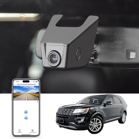 الأمامي 4K & الخلفي 1080p Dash Cam لـ Ford Explorer U625 2020 2021 2022 2023 2024 ، Base XLT ST_Line Limited Timberline Platinum Run (Model A) ، UHD 2160p Video ، WiFi & App ، in Kuwait