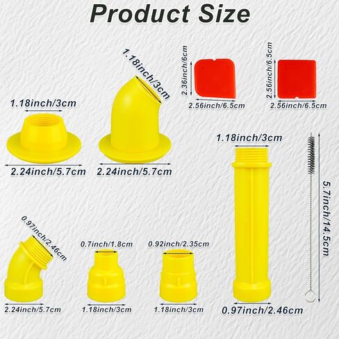 طقم اللمسات النهائية للسد، أطراف فوهة السد من الفولاذ المقاوم للصدأ مع استبدال قواعد التوصيل 30 قطعة in Kuwait