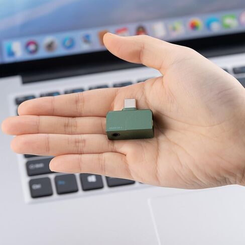 QOA CELEST MINI PORTABLE IEM DAC ، في مضخم مراقبة الأذن ، USB C إلى 3.5/4.4 ملم مكبر للصوت سماعة رأس ، 32 بت/384 كيلو هرتز ، أذن HIFI AMP للهاتف/PC (Gunmetal Gray) in Kuwait