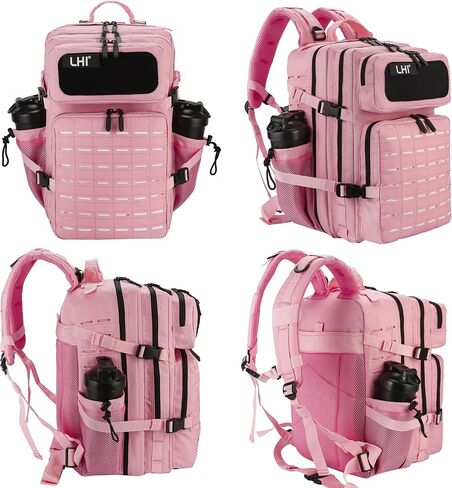 LHI Tactical Military Backpack for Men 25L/45L Large Molle Army Assault Pack 3 Day Hiking Rucksack With Bottle Holder in Kuwait