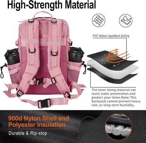 LHI Tactical Military Backpack for Men 25L/45L Large Molle Army Assault Pack 3 Day Hiking Rucksack With Bottle Holder in Kuwait