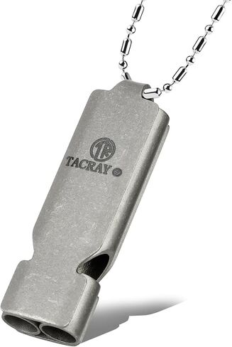 TACRAY Emergency Whistles Lifeguard Safety Whistle with Neck Chain and Keychain for Outdoor Camping Hiking in Kuwait