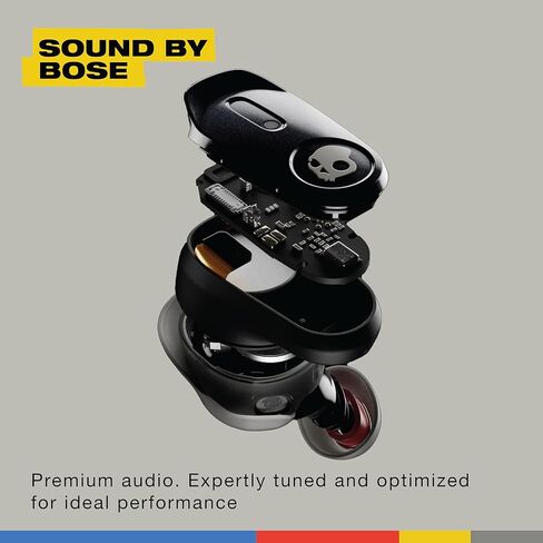 Skullcandy Method 360 ANC Wireless Earbuds, Sound by Bose, Bluetooth Headphones, Premium Noise Cancelling, Up to 40 Hrs Battery, Sweat and Water Resistant, Microphone for iPhone Android - Bone in Kuwait