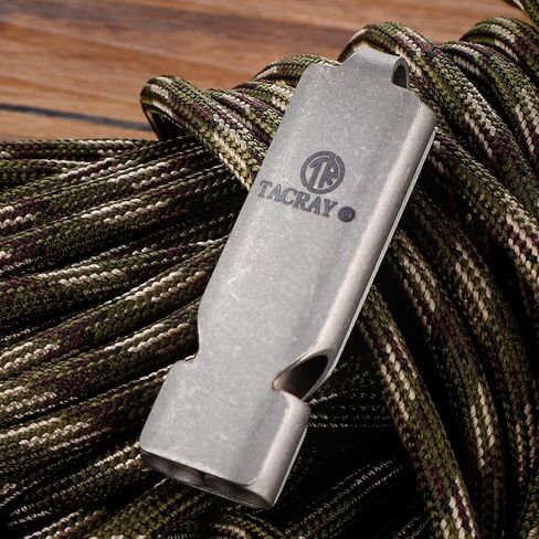 TACRAY Emergency Whistles Lifeguard Safety Whistle with Neck Chain and Keychain for Outdoor Camping Hiking in Kuwait