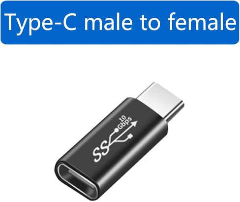 (2Packs USB C Male to Male Adapter,USB C Full-Featured,Support 10GBbps Rate, Audio and Video, Fast Charging Adapter，C-Type Double Plug，Mobile Phone Laptop USB 3.1 Charging Converter in Saudi Arabia