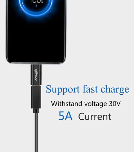 (2Packs USB C Male to Male Adapter,USB C Full-Featured,Support 10GBbps Rate, Audio and Video, Fast Charging Adapter，C-Type Double Plug，Mobile Phone Laptop USB 3.1 Charging Converter in Saudi Arabia
