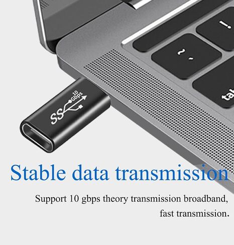 (2Packs USB C Male to Male Adapter,USB C Full-Featured,Support 10GBbps Rate, Audio and Video, Fast Charging Adapter，C-Type Double Plug，Mobile Phone Laptop USB 3.1 Charging Converter in Saudi Arabia
