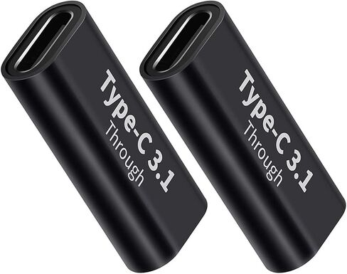 (2Packs USB C Male to Male Adapter,USB C Full-Featured,Support 10GBbps Rate, Audio and Video, Fast Charging Adapter，C-Type Double Plug，Mobile Phone Laptop USB 3.1 Charging Converter in Saudi Arabia