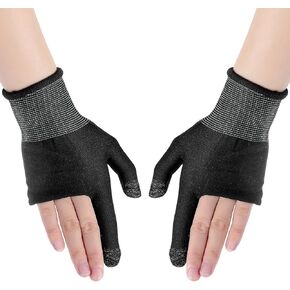 Ultra-Thin Mobile Gaming Gloves Touchscreen Gaming Gloves Anti-Sweat Mobile Finger Sleeve Breathable with Thumb Finger Sleeves for High-Ranking Players Tablet Streamer Sweaty Hands