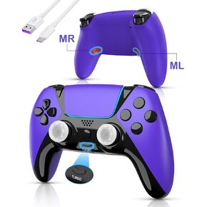 Upgrade Ymir Luna Controller for Fire TV Compatible with Amazon Luna and GeForce Now,Luna Wireless Controller with Back Paddles,1200mAh,Turbo,Dual Motors,No Drift ALPS Joystick,Midnight Blue