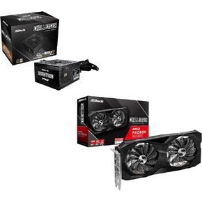 ASRock Chanllenger AMD RX 6600 8G GDDR6 Graphics Card and Bronze 80+ 550W Power Supply