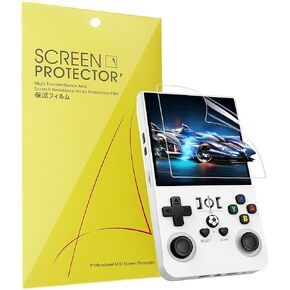 R36MAX Retro Game Screen Protector, [6 Pack] Full Coverage TPU Clear Film Compatible for R36MAX, R36 Max Retro Handheld Game Console (6 Pack)