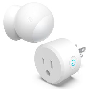 Wireless Motion Sensor Switch Outlet, Plug-N-Play Motion Activated Light Switch with Timer, Indoor Motion Detector for Lights & Exhaust Fan of Bathroom, Garage, Laundry Room