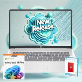 HP 2025 New 17 inch Laptop Computer • 64GB RAM • 2.5TB SSD (2TB PCIe SSD withHP P500 512GB Portable SSD) • AMD Ryzen 5 7430U 6-Cores Processor • Windows 11 Pro with Microsoft 365