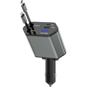 iPhone Car Charger,USB C Fast Car Charger[Apple MFi Certified] Apple Car Charging 38W Dual Port Car Charger Cigarette Lighter Adapter 2x3ft PD&QC 3.0 Lightning Cable for iPhone 14/13/12 Pro/11/Airpods