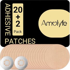 Libre 3 Sensor Covers (10-Pack) - Bump-Proof with Hard Cap, Waterproof, Breathable, Medical Adhesive, 14-Day CGM Protection (Tan)