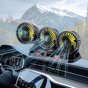 Back Seat Fan for Car, Adjustable Car Backseat Fan for Backseat Kids(No Battery)