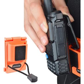 UAYESOK Quick-Release Radio Belt Holster, Tactical Adjustable Walkie Talkie Belt Clip Holder for BaoFeng Kenwood Motorola YAESU Midland HT Scanner Two Way Radio
