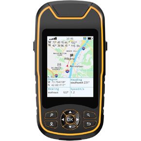 A8 GPS Handheld Navigator, Portable Hiking GPS for Outdoor, Multi-GNSS Support, Rugged Waterproof Button-Operated Handheld GPS with Preloaded USA Basemap
