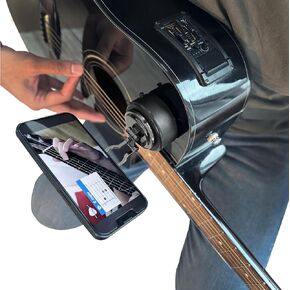 Strum Screen Guitar Phone Mount – Hands-Free Phone Holder with Vacuum Suction for Guitar – Perfect for Watching Tutorials & Tabs While Playing – Universal Fit, Easy Setup