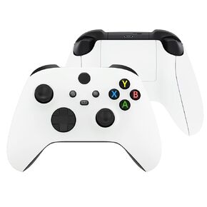 eXtremeRate White Replacement Side Rails + Back Shell + Faceplate for Xbox Series X/S Controller