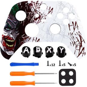 eXtremeRate Clown Hahaha Patterned Shell for Xbox Series X|S+Custom ABXY Replacement Buttons for Xbox Series X/S Controller