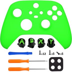 eXtremeRate Neon Green Shell for Xbox Series X|S+Custom ABXY Replacement Buttons for Xbox Series X/S Controller