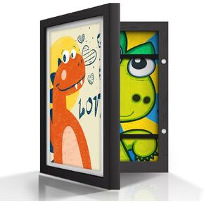2-Pack 10x12.5 Kids Art Frames,Front Opening Kids Artwork Frames Changeable Child Artwork Picture Display,Children Storage Frame for Wall,Holds 50pcs Drawings,Craft,Art Project,Schoolwork.